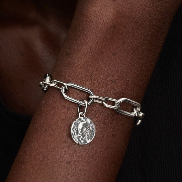 Pandora Skull Medallion Charm|Pendant - Picture 2 of 2